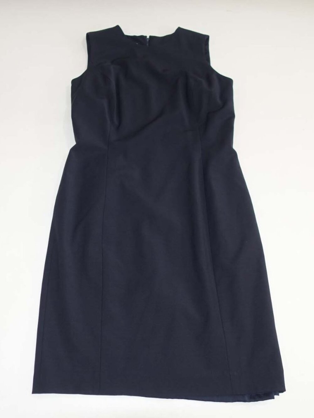 Talbots Women's Sleeveless Sheath Dress Size 12 Petite NWT Navy Blue Wool 12P